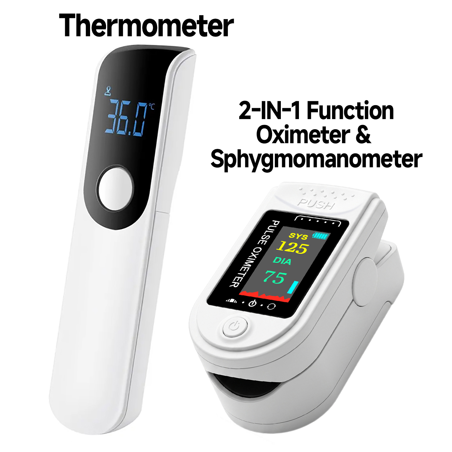 Pulse Oximeter - مقياس حرارة صغير للاستخدام الطبي لقياس