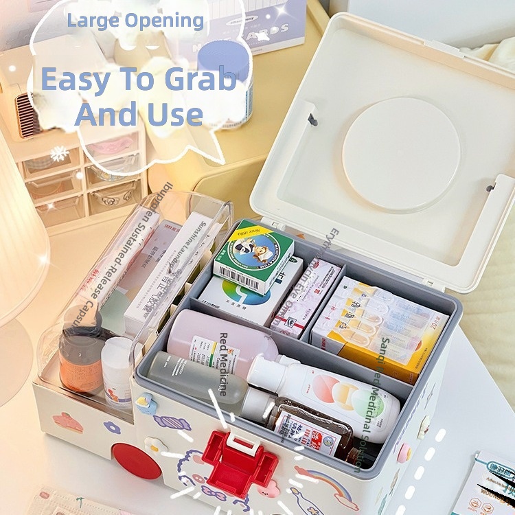 خزانة أدوات طبية متعددة الأقسا - مراجعة First Aid Kit وسعره