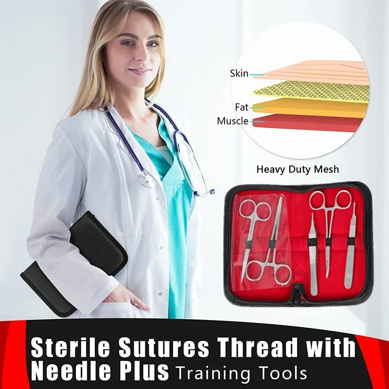 مجموعة أدوات ممارسة خياطة الطل - مراجعة Medical Gloves وسعره